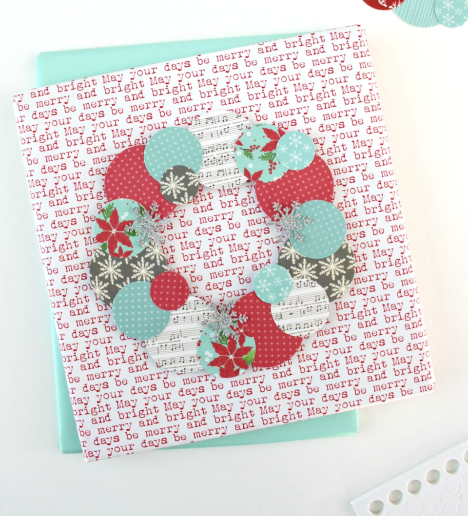 Paper Wreath Card