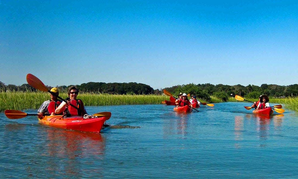 Boaters on a Nocatee kayak trip get an up-close-and-personal look at the Intracoastal Waterway.