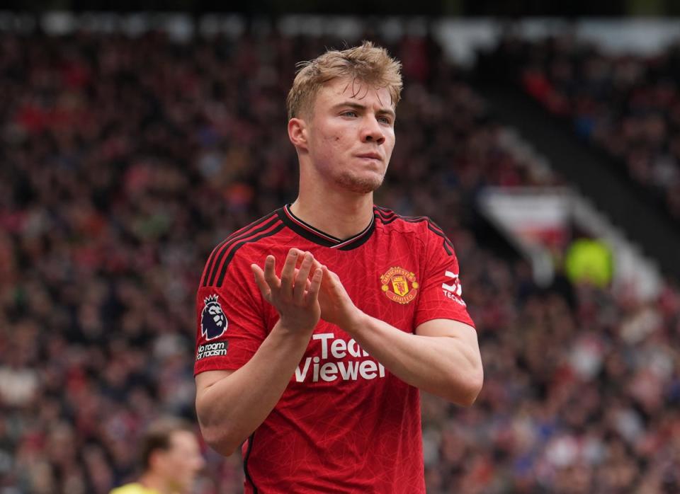 Rasmus Hojlund was one of Manchester United’s big money signings during the 2023-24 financial year (PA Wire)