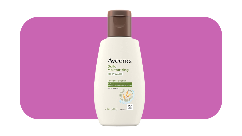 No need to covet those mini bottles provided in your hotel's bathroom, thanks to this travel-sized Aveeno body wash—but we won't tell if you don't.