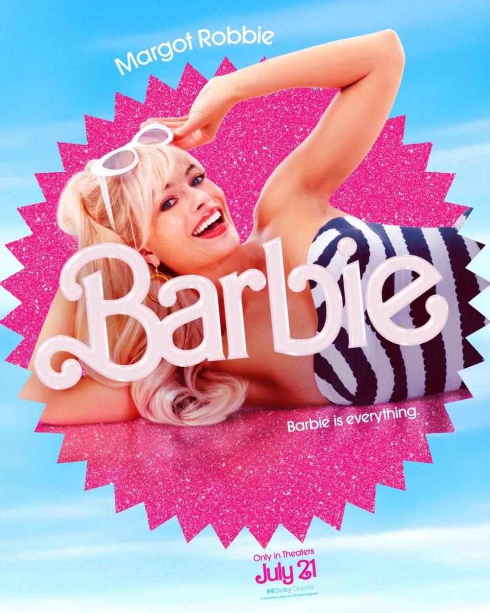 Margot Robbie as "Barbie"