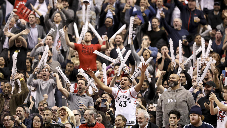 The Toronto Raptors will have fans in the stands to start the season. (Richard Lautens/Toronto Star via Getty Images)