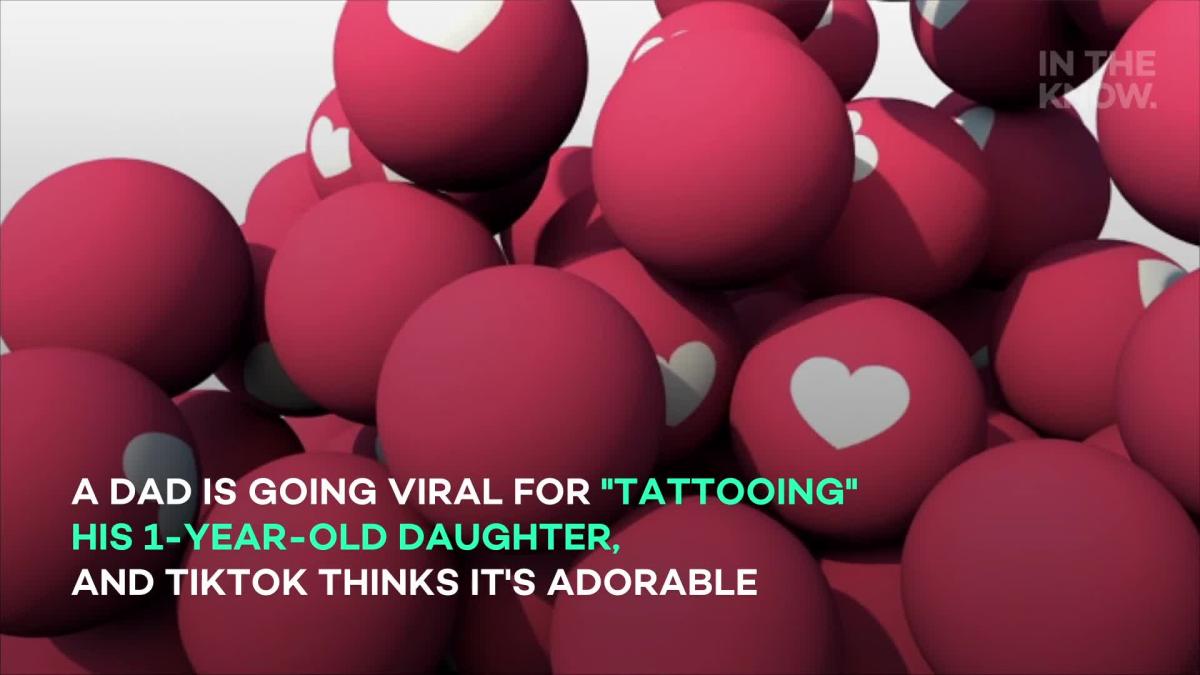 Dad Tattoos 1 Year Old Daughter In Adorably Wholesome Video She