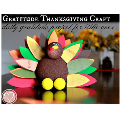 Daily Gratitude Turkey for Toddlers