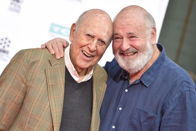 <p>Carl Reiner and Rob Reiner are honored with Hand and Footprint Ceremony, part of the 2017 TCM Classic Film Festival at TCL Chinese Theatre IMAX on April 7, 2017</p>