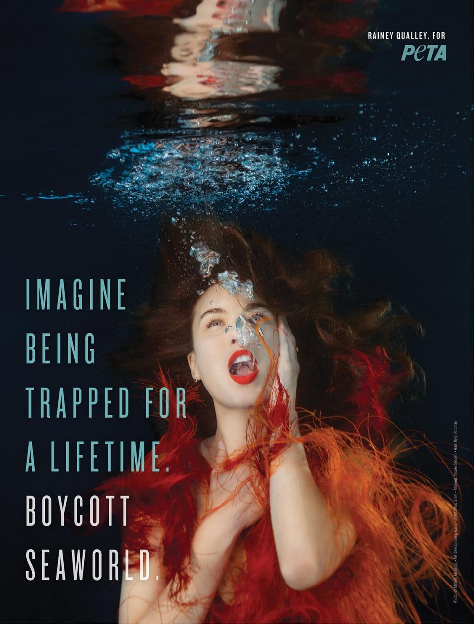 Rainey Qualley Speaks Out Against SeaWorld in New Campaign: 'If You Love Animals, Don't Go to Seaworld'