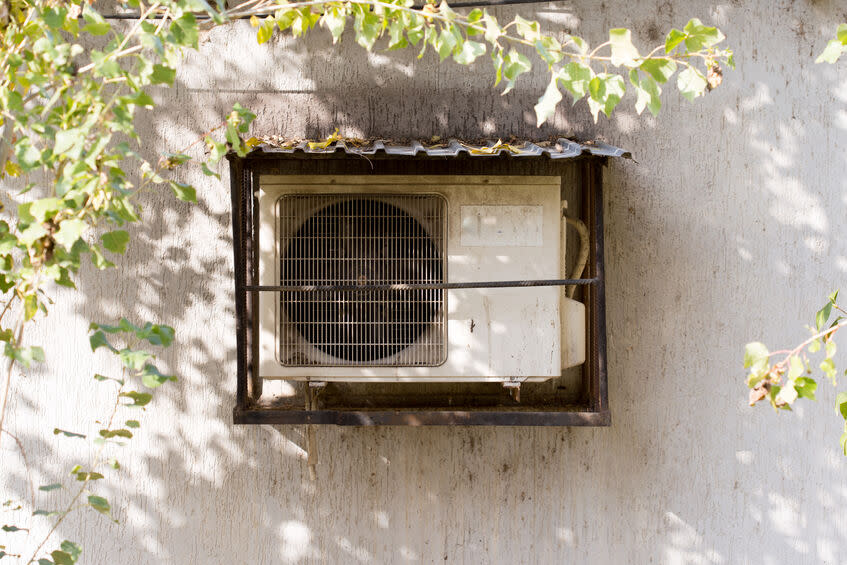 air conditioning outside the house