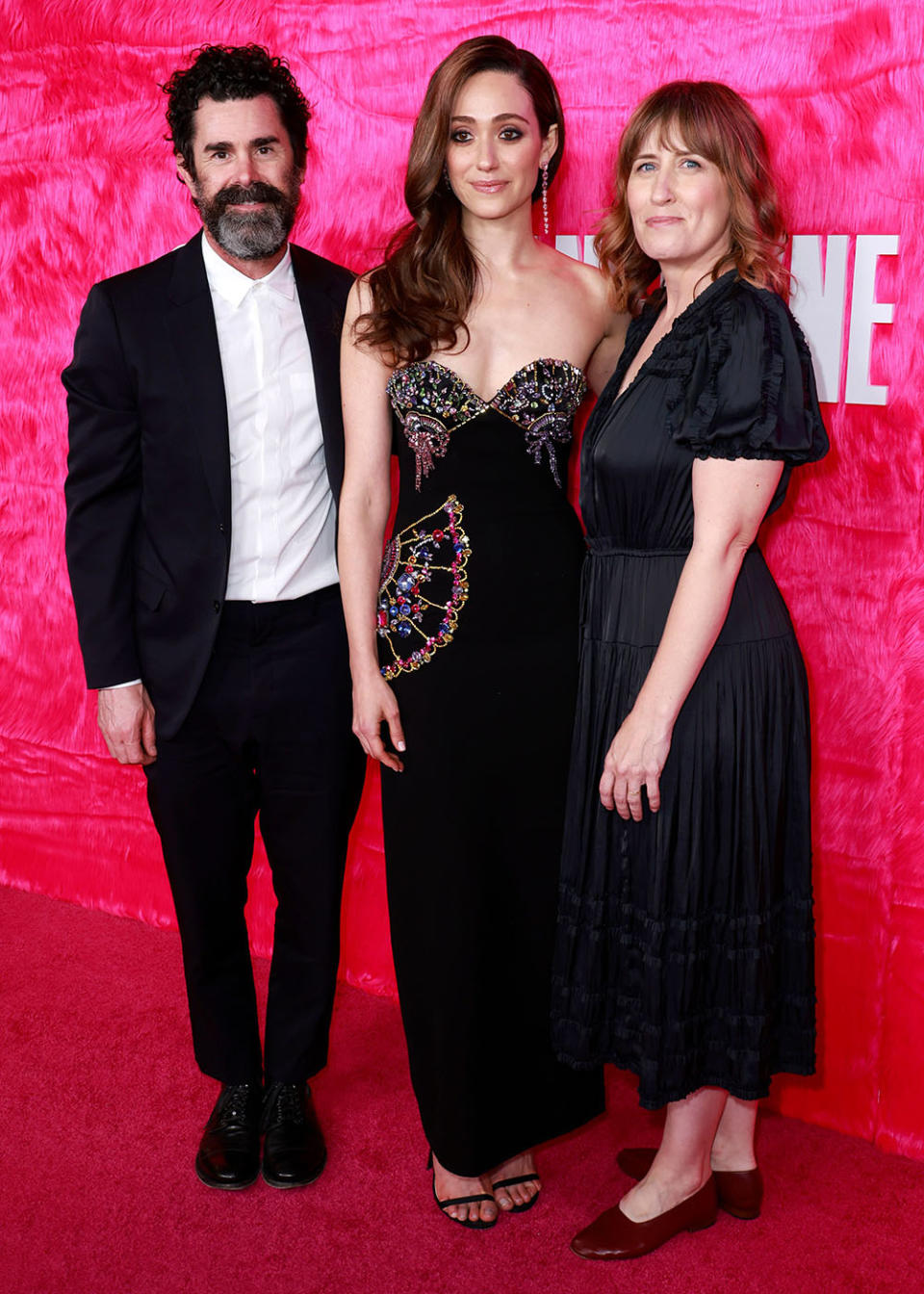 Chad Hamilton, Emmy Rossum and Allison Miller - Credit: Frazer Harrison/Getty Images