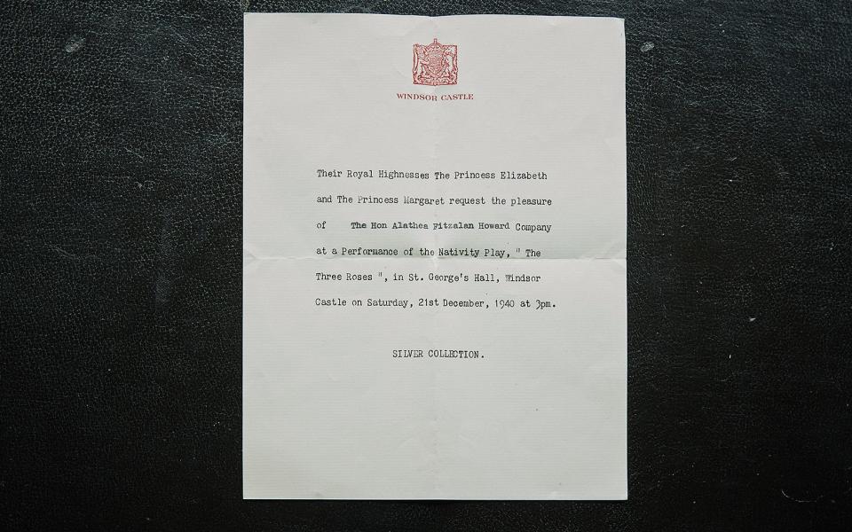  A letter Alathea received from the princesses in 1940 - Courtesy of Lady Isabella Naylor-Leyland