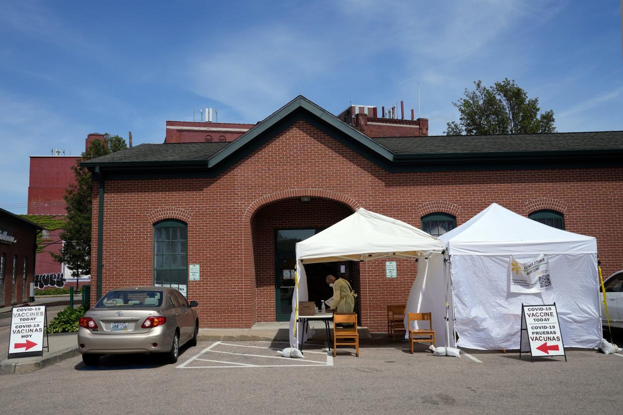 The Providence test-to-treat site is on Eagle Street in Olneyville.