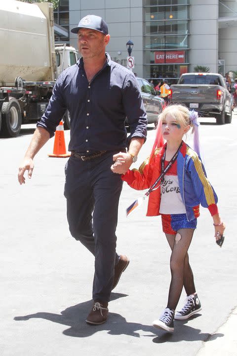 Liev Schreiber, Son at Comic Con, Harley Quinn