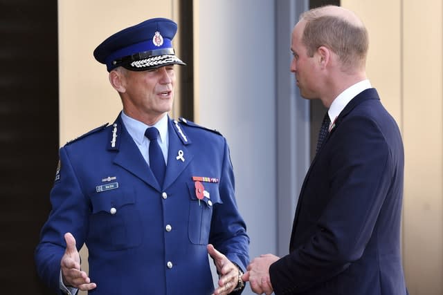 William meets police chief Mike Bush