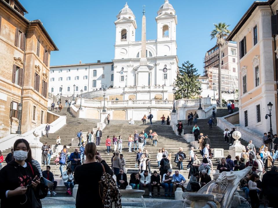 tourism coronavirus spanish steps rome