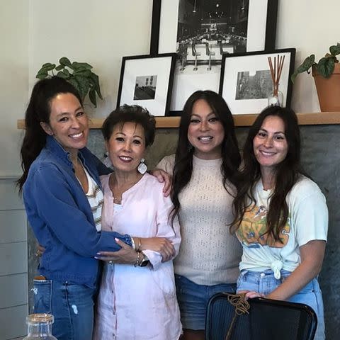 <p>Joanna Gaines Instagram</p> Joanna Gaines with her mother, Nan Stevens, and sisters Mary Kay McCall and Teresa Criswell