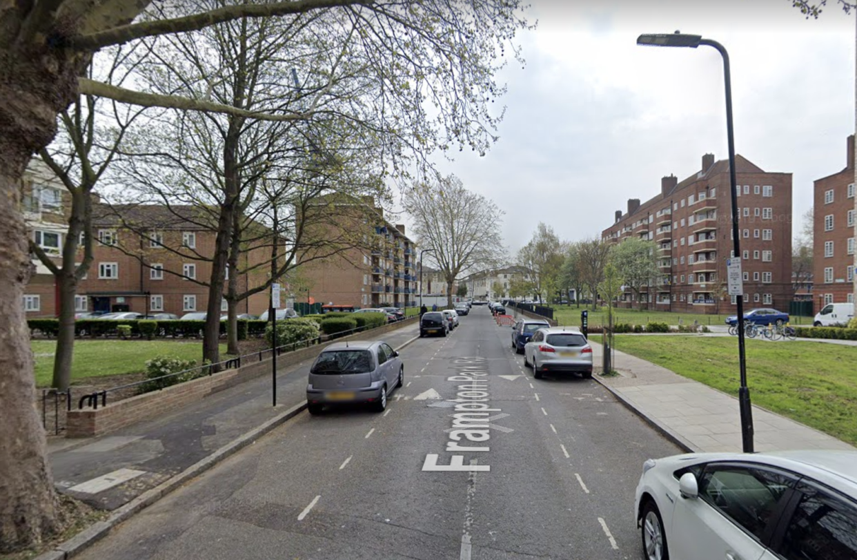 The incident took place in Frampton Park Road, Hackney. (Google Maps)