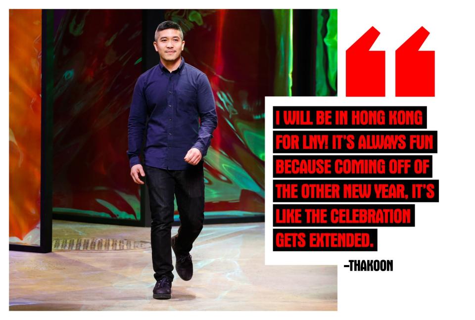 <p><strong>Thakoon Panichgul, Designer</strong> <em>(Photo: Getty Images) </em> “I will be in Hong Kong for Lunar New Year! It’s always fun because coming off of the other new year, it’s like the celebration gets extended. I’m not Chinese, I’m Thai and my mom who believes in Thai superstitions always says for any New Year, you should not sweep the apartment on New Year’s Day because you don’t want to sweep away luck. And I do listen to her on this one. I was having lunch in Hong Kong and all of a sudden there was a huge roar and human dancing dragons came in and created such an exciting ruckus. It was very spontaneous, festive, and joyful.” </p>