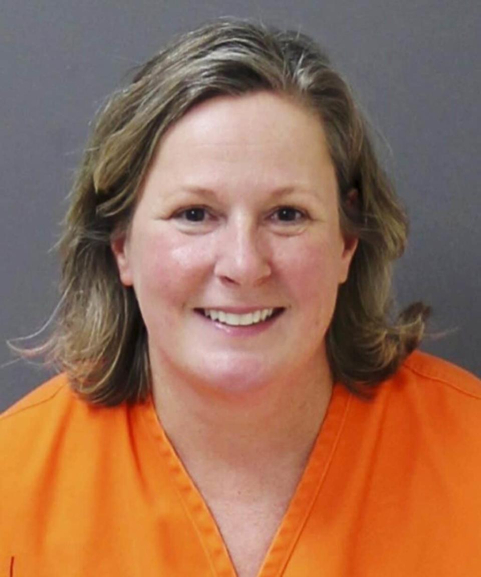 This inmate file photo provided by the Minnesota Department of Corrections on Thursday, Dec. 23, 2021, shows former Brooklyn Center Police officer Kim Potter. (Minnesota Department of Corrections via AP, File)
