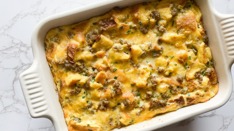 Sausage, egg, and cheese casserole