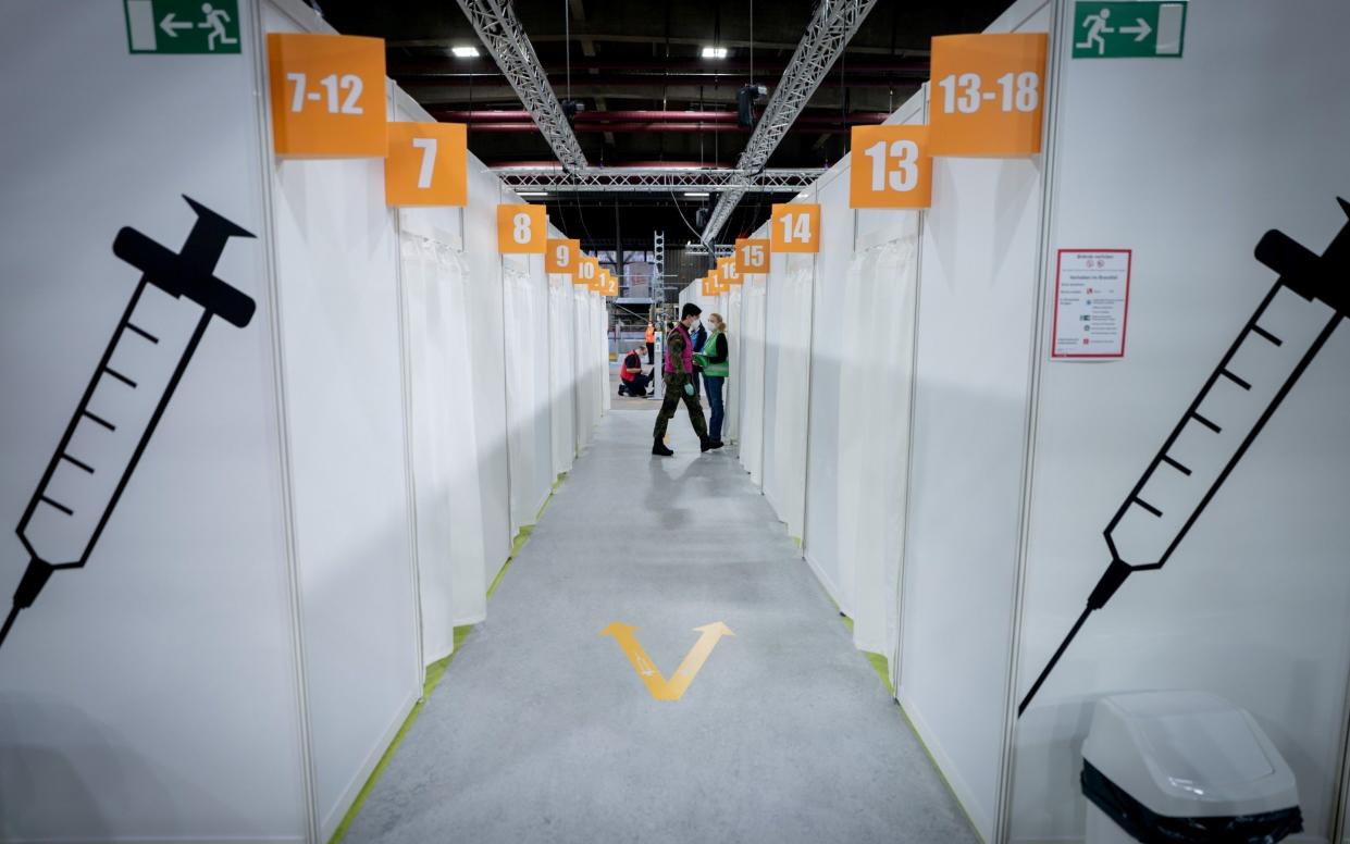 A vaccination centre in Berlin, Germany - Reuters