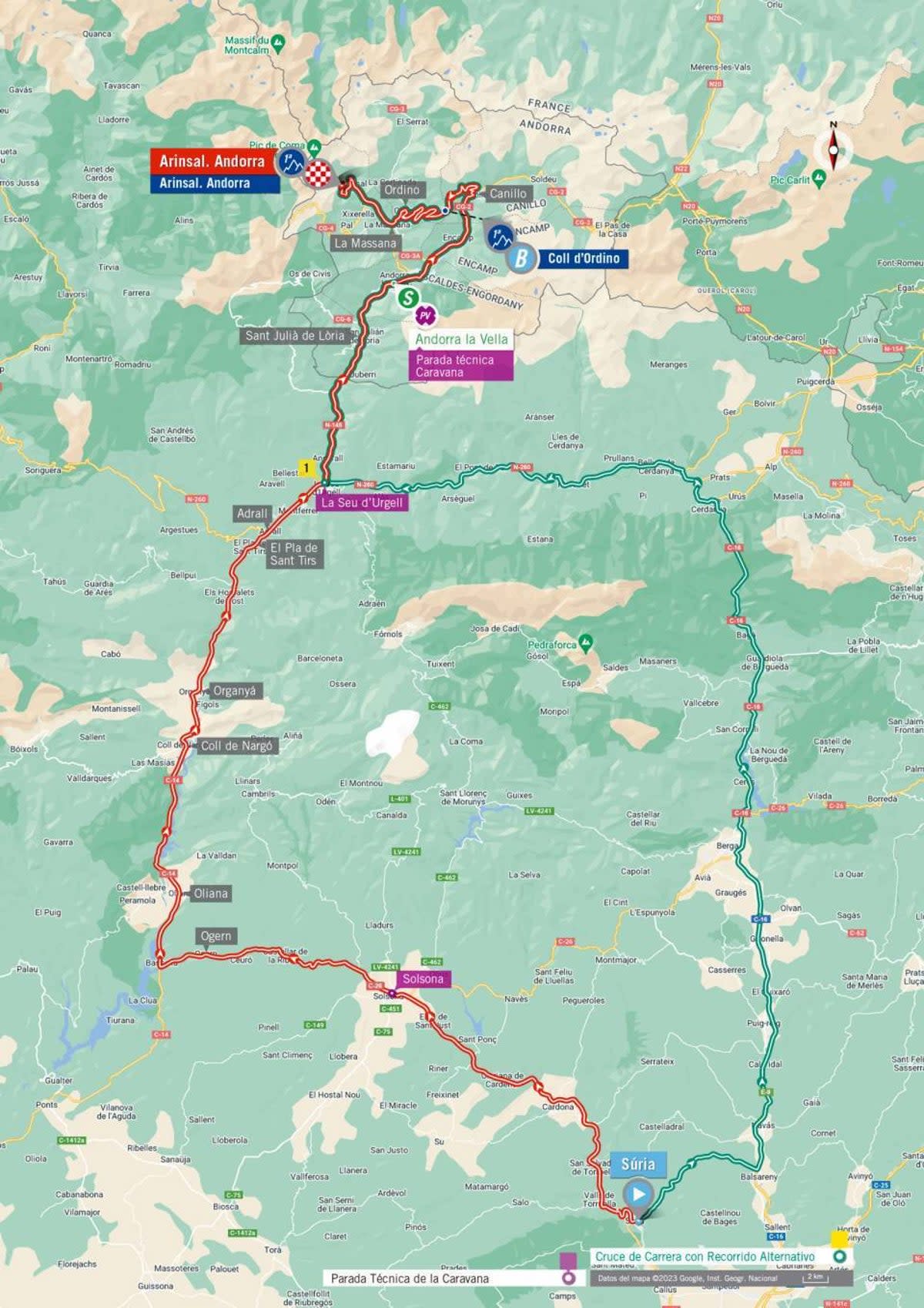 La Vuelta a Espana 2023 – stage 3 map (LaVuelta)