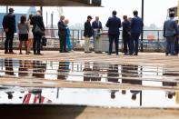 U.S. President Joe Biden participates in a tour of Philly Shipyard in Philadelphia