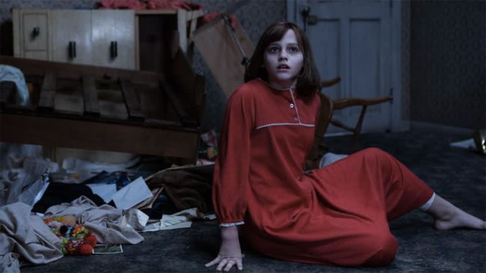 Janet said when she was younger a curtain wrapped itself around her neck. Photo: The conjuring 2