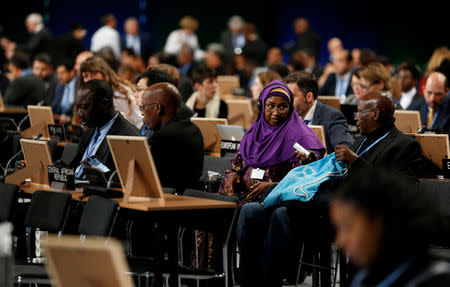 Participants attend the COP24 U.N. Climate Change Conference 2018 in Katowice, Poland December 11, 2018. Agencja Gazeta/Grzegorz Celejewski via REUTERS