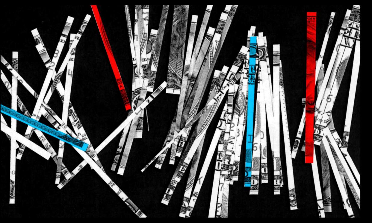 <span>The poll underscored people’s complicated emotions around inflation.</span><span>Illustration: Marcus Peabody/Guardian Design</span>