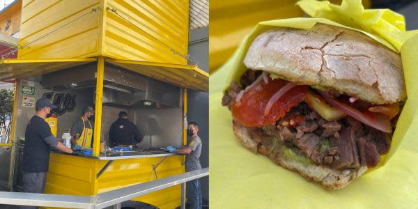 A "Tortas WashMobile" en Tijuana se destacada por su delicioso marinado especial en la carne asada