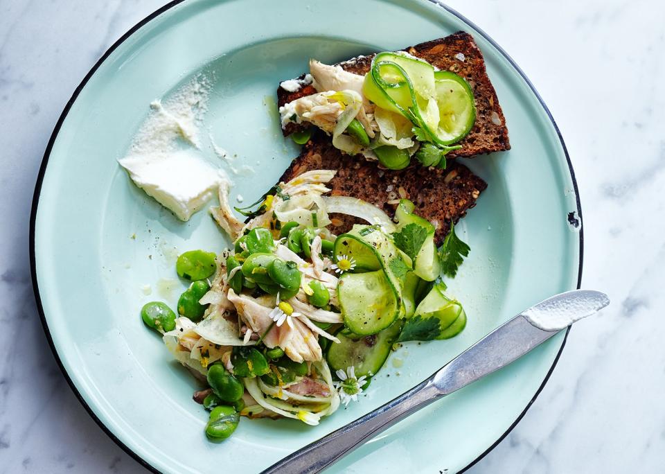 Chicken Salad with Crème Fraîche and Rye