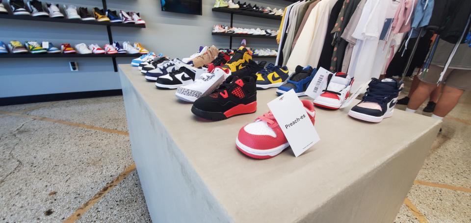 Along with adult sizes, Preach-es, a new high-end sneaker boutique offers kids shoes.