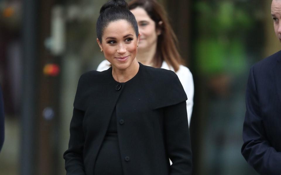 Meghan Markle could follow in the footsteps of the Duchess of Cambridge in giving birth at the exclusive Lindo Wing at St Mary's Hospital - PA