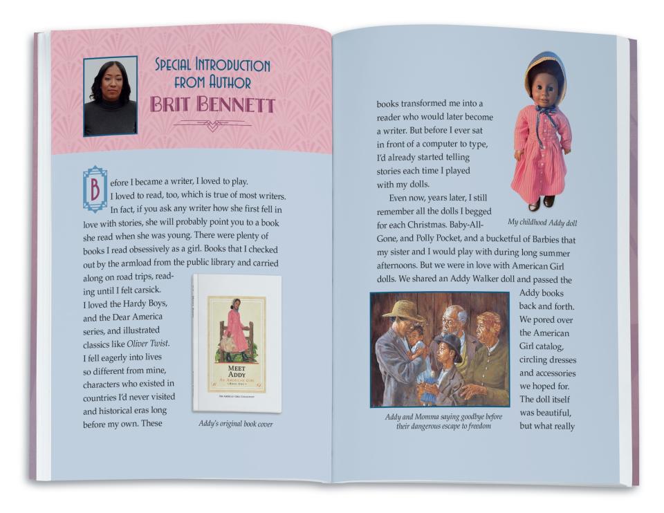 Brit Bennett says she was inspired by American Girl doll Addy Walker's story and dreamed of writing an American Girl story of her own. (Photo: American Girl)