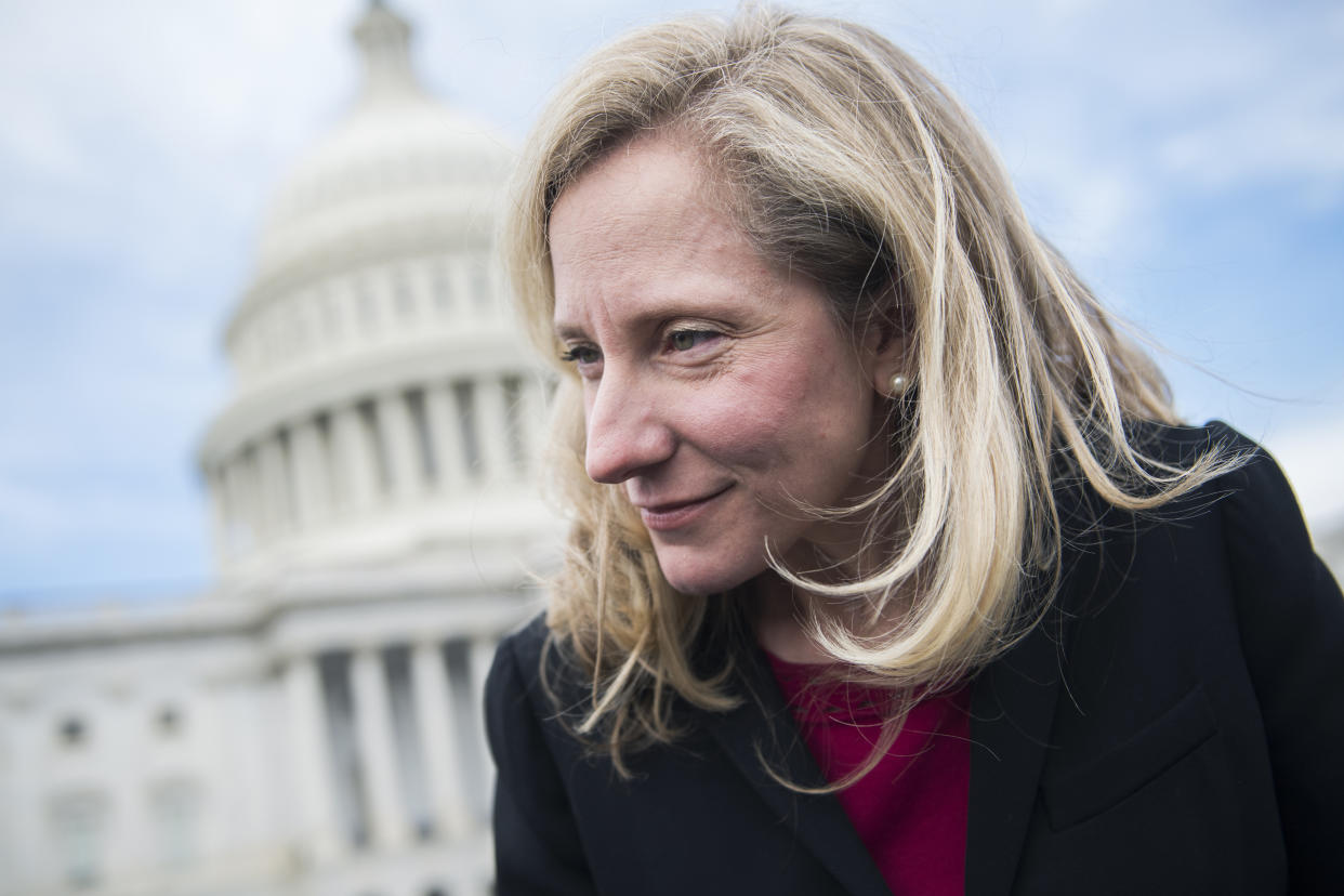 Rep.-elect Abigail Spanberger, D-Va., is seen after the freshman class photo on the East Front of the Capitol on Nov. 14, 2018. (Photo: Tom Williams/CQ Roll Call/Getty Images)