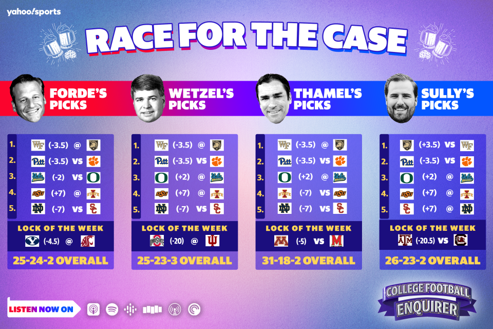 Race for the Case: Week 8 college football picks