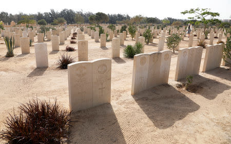 General view of the El Alamein war cemetery in Egypt, October 20, 2018. REUTERS/Amr Abdallah Dalsh