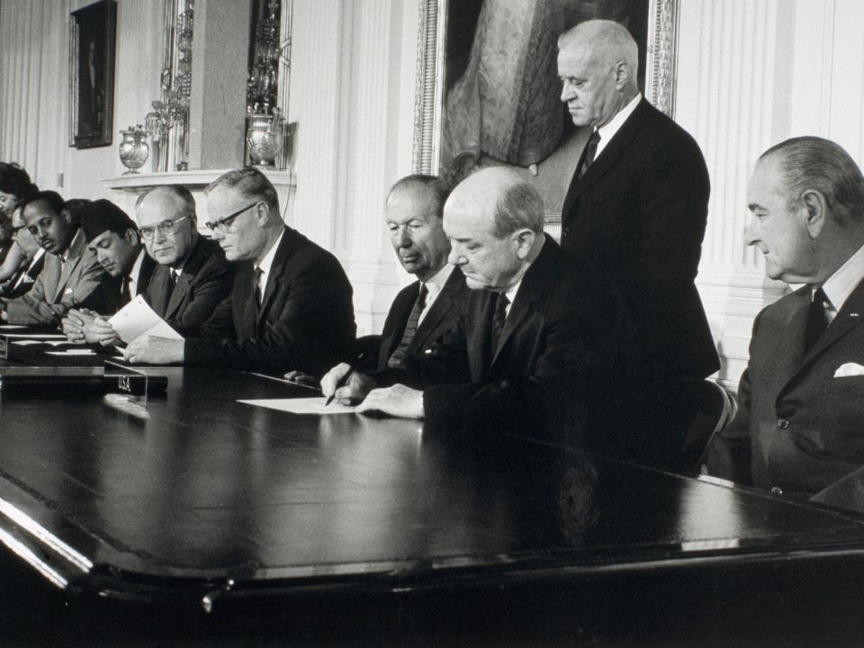 signing of the  Nuclear Non-Proliferation Treaty