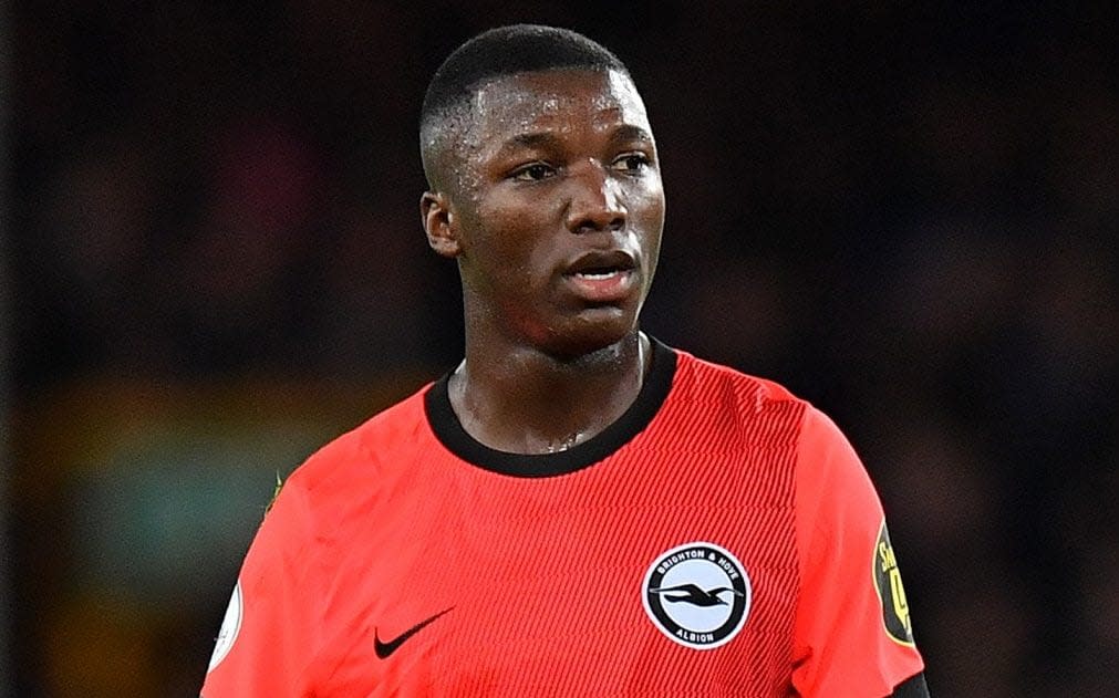 Brighton & Hove Albion's Moises Caicedo during the Premier League match between Everton FC and Brighton & Hove Albion - Dave Howarth/GETTY