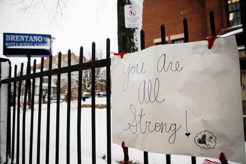 FILE PHOTO: Chicago teachers work remotely due to COVID-19 concerns