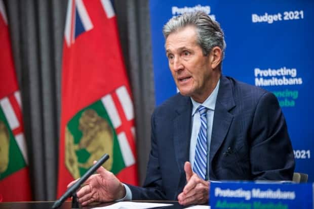 Manitoba Premier Brian Pallister has been under fire over a comment about Canada's origins, made after a rally was held in memory of Indigenous children who died at residential schools. ( Mikaela MacKenzie/Winnipeg Free Press files - image credit)