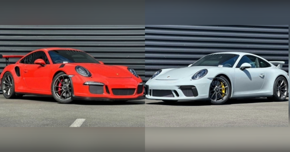 These two “high-end” Porsche cars were stolen from a dealership overnight on April 4 (Fremont Police Department).