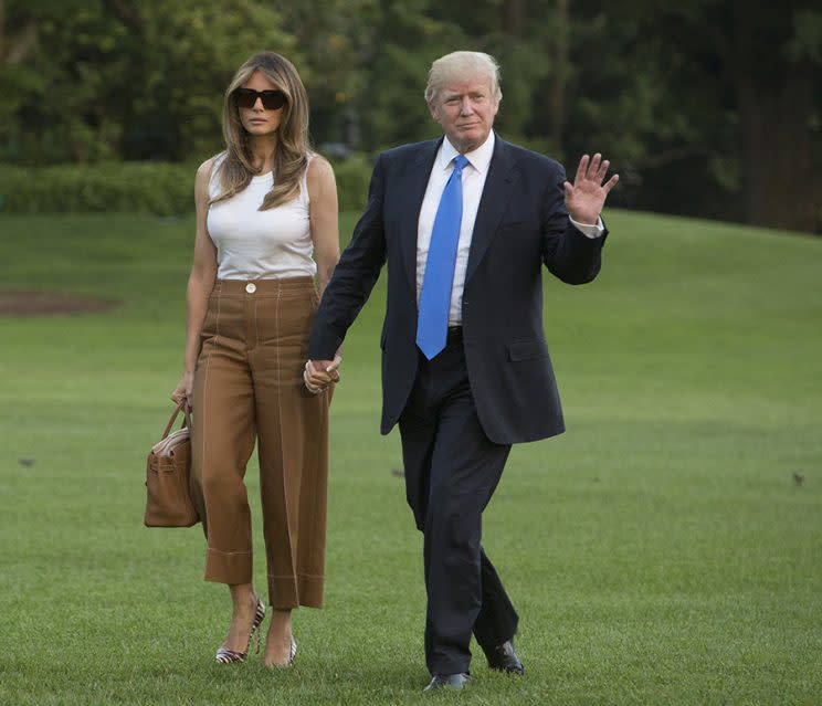 Melania Trump moving into the White House. (Photo: Getty Images)
