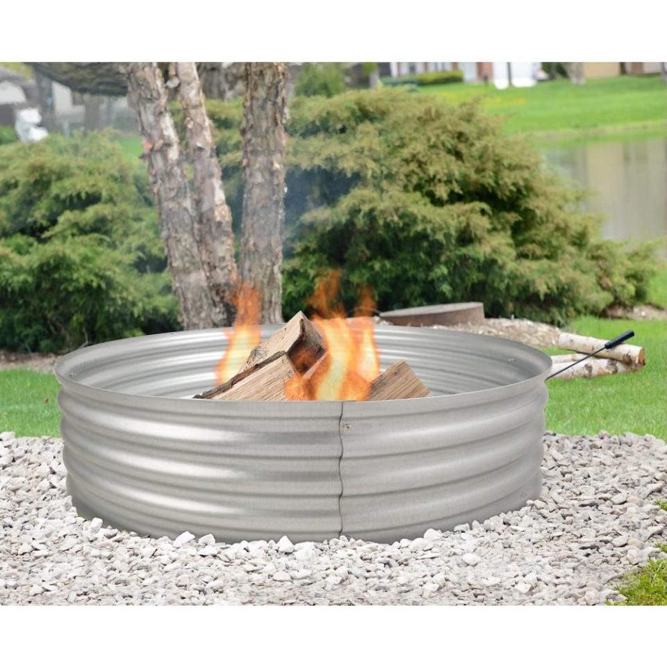 7) Galvanized Steel Wood Fire Ring