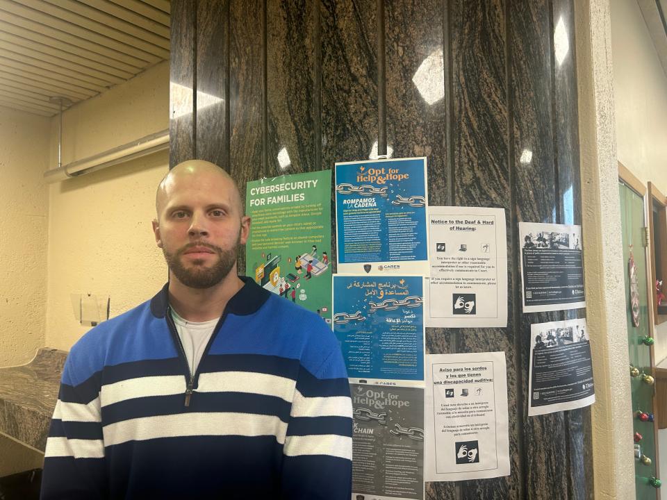 Anthony Raymond, from Prevention is Key, will help onboard new participants in a 90-day program designed to help drug users recover from addiction.
