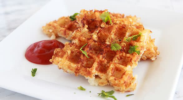 Waffle Iron Hashbrowns