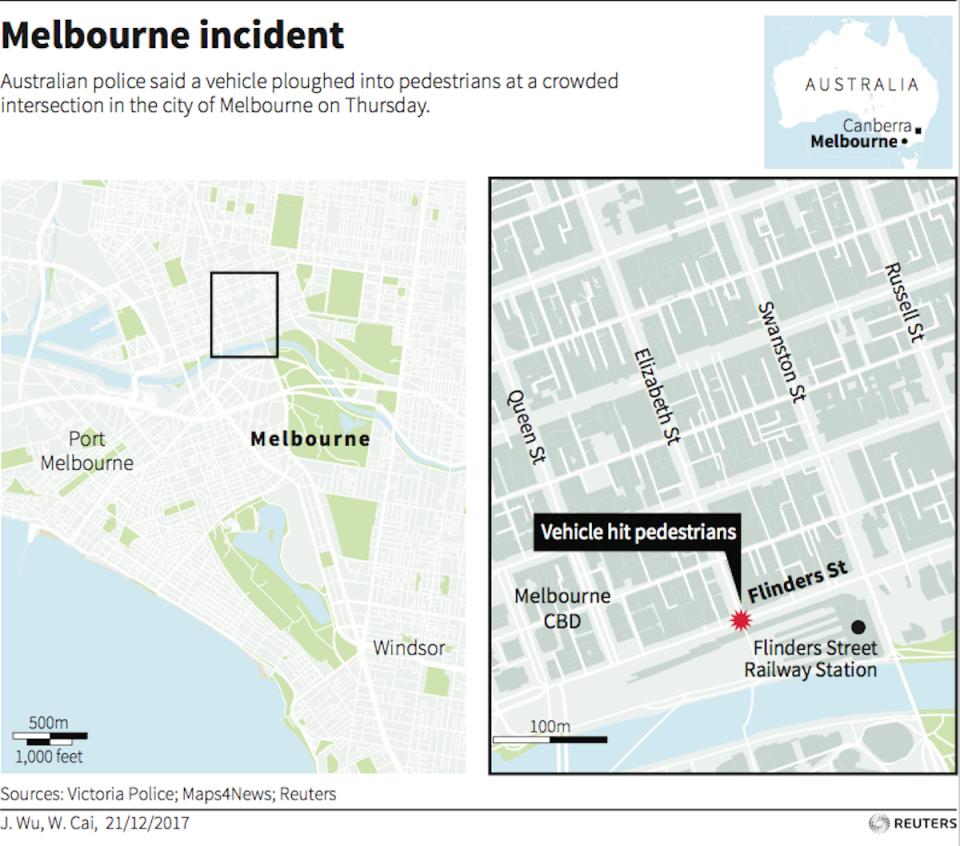 melbourne attack map