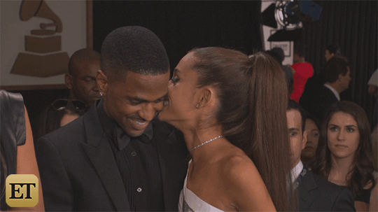 Ariana Grande and Big Sean Are All Over Each Other on the GRAMMYs Red Carpet