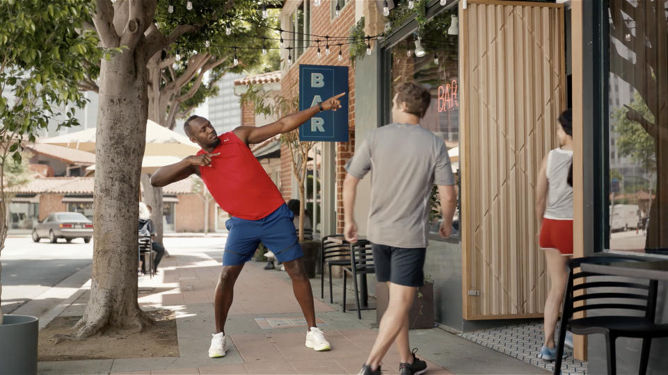 Your next beer is on the world's fastest man Usain Bolt. (Photo by Michelob ULTRA)