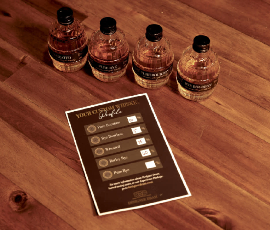 Designer Dram sends you five different base whiskeys plus a blending guide that helps you pick your favorite.<p>Stinson Carter</p>