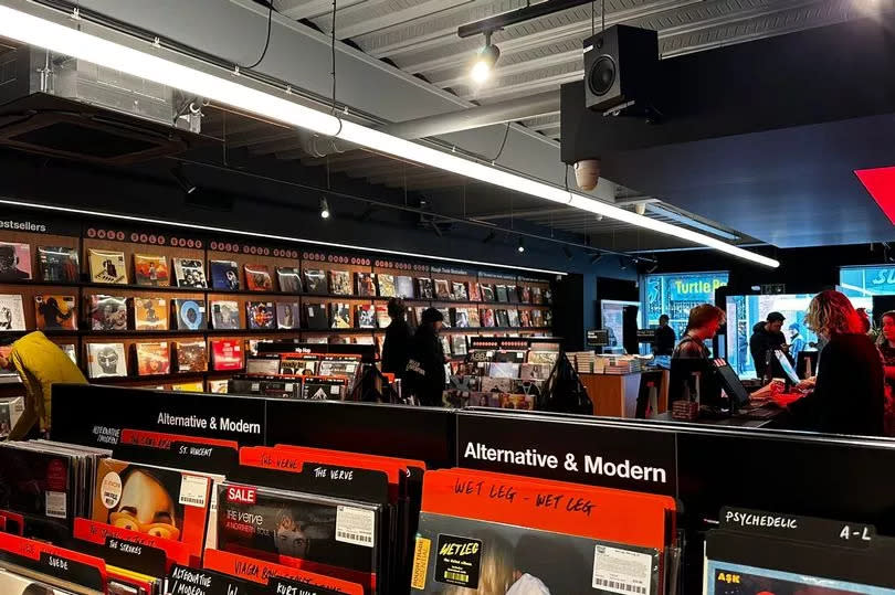 Inside the ground floor of Rough Trade